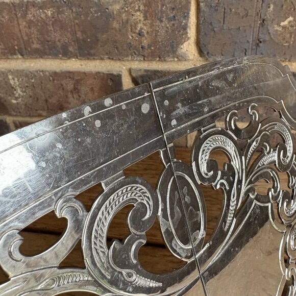 Vintage Manning Bowman Expandable Silver Plated Trivet Hot Plate READ - Picture 4 of 13